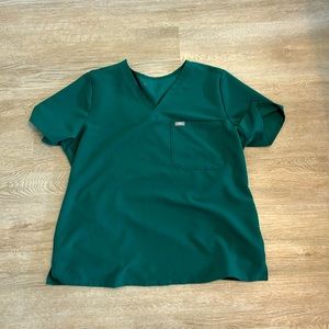 Hunter Green Catarina Figs Scrub Top